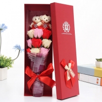 Подарочный букет цветов из мыла «Розы для любимой»